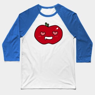 Heart Eyes Apple Baseball T-Shirt